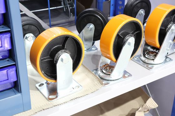 Materiale grezzo per rivestimento ruota Castor Quay in fibra TPU, buona durezza, resistenza all'idrolisi, materiale super abrasivo